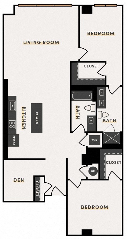 floor plan photo of the station at riverfront park in denver, co